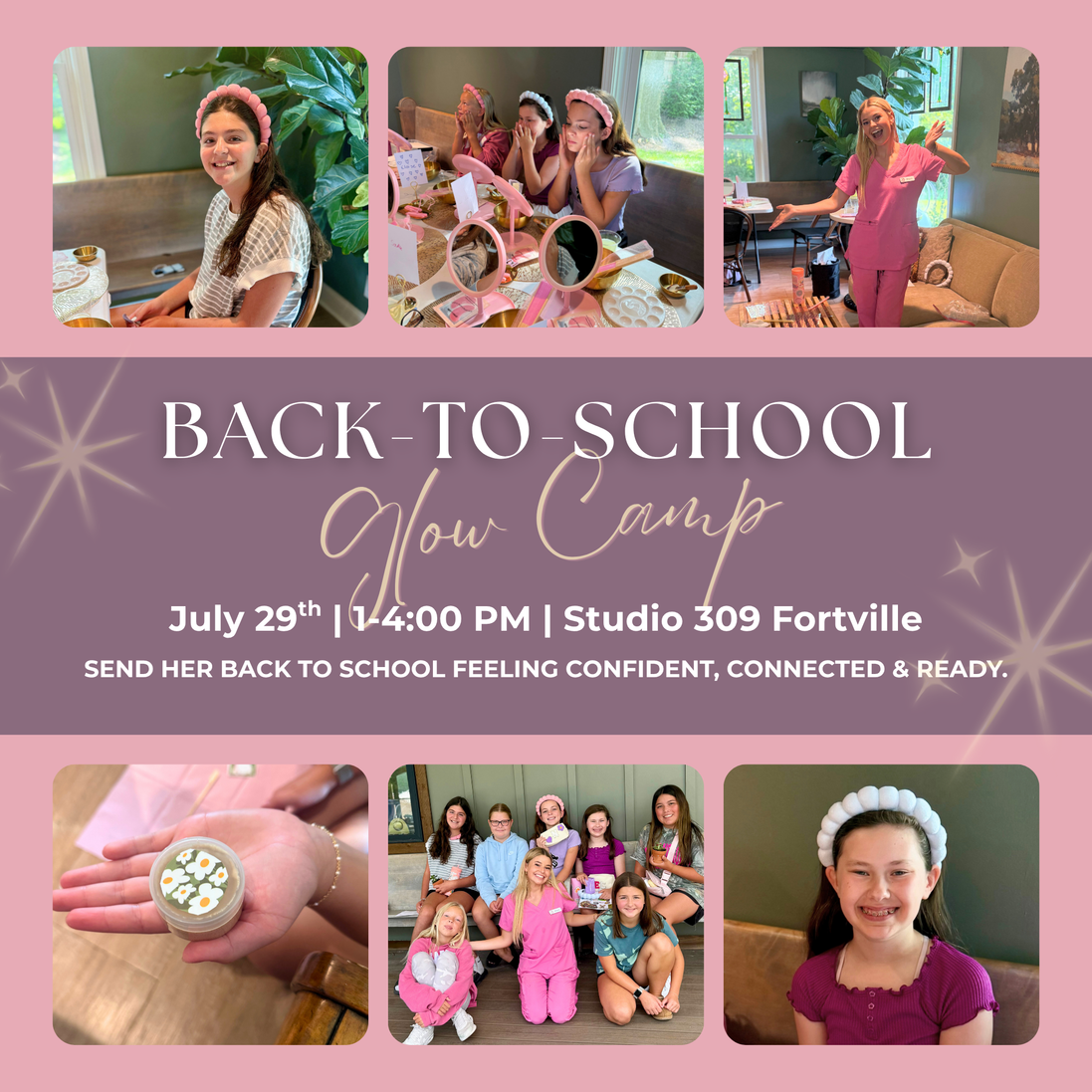 Back to School Glow Camp | Studio 309 in Fortville - Indy Glow Co